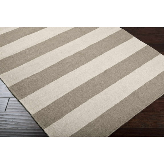 Hauteloom Westland Wool Hallway, Kitchen Runner Rug - Transitional - Gray, Beige - 2'6" x 8'
