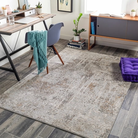 Hauteloom Windale Living Room, Bedroom Area Rug - Modern - Brown, Blue, Gray - 10' x 14'