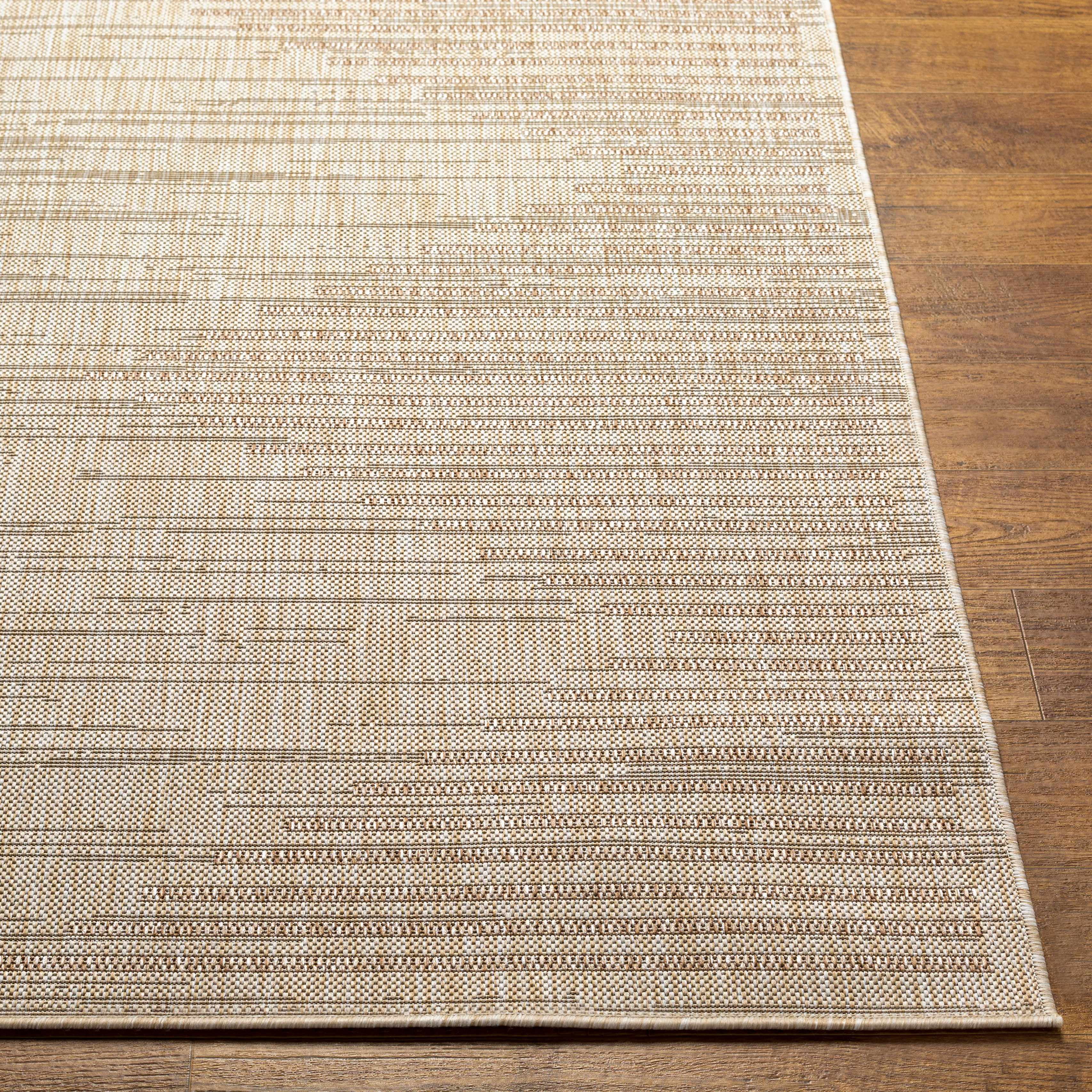 Hauteloom Winmalee Living Room, Bedroom Patio Outdoor Area Rug - Bohemian, Transitional - Tan, Cream, Beige - 5'3" x 7'