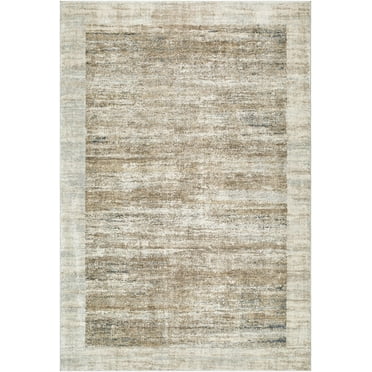 Hauteloom Xandy Hallway, Kitchen Runner Rug - Contemporary - High Pile - Peach, Light Gray, Tan - 2'7" x 7'3"