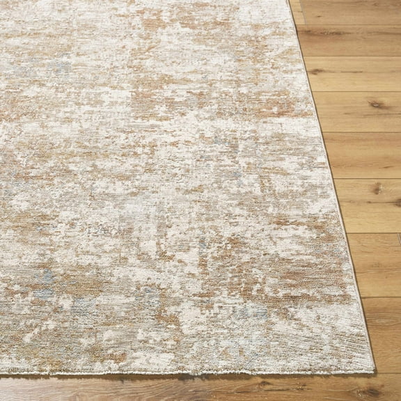 Hauteloom Yakov Living Room, Bedroom Area Rug - Contemporary - Cream, Tan, Medium Gray - 10' x 13'11"