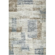Hauteloom Yasma Living Room, Bedroom Area Rug - Contemporary - High Pile - Peach, Light Gray, Gray - 2 x 211