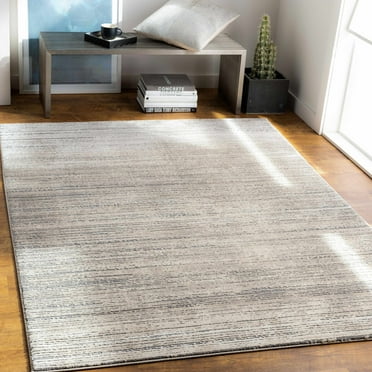 Hauteloom Yemassee Living Room, Bedroom Area Rug - Contemporary - Tan, Medium Gray, Charcoal - 18" Sample