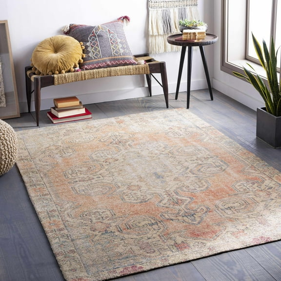 Hauteloom Yetminster Living Room, Bedroom Area Rug - Traditional - Beige, Gray, Brown - 2' x 3'