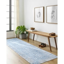 Hauteloom Yorkana Hallway, Kitchen Runner Rug - Updated Traditional - Blue, Gray, Beige - 2'7" x 9'