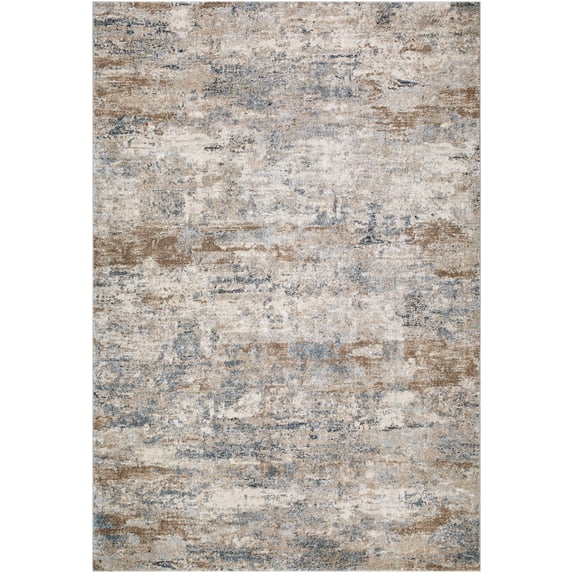 Hauteloom Yoshe Living Room, Bedroom Area Rug - Contemporary - High Pile - Beige, Light Gray, Gray - 7'10" x 10'