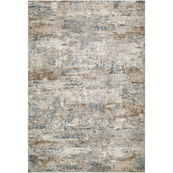 Hauteloom Yoshe Living Room, Bedroom Area Rug - Contemporary - High Pile - Beige, Light Gray, Gray - 9'2" x 12'