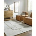 thumbnail image 1 of Hauteloom Yuuto Wool Living Room, Bedroom Area Rug - Contemporary - Ivory, Peach, Denim - 9' x 12', 1 of 6
