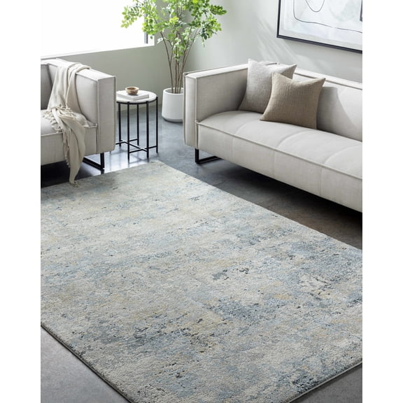 Hauteloom Zadie Hallway, Kitchen Runner Rug - Contemporary - High Pile - Light Gray, Peach, Pale Blue - 2'7" x 7'3"
