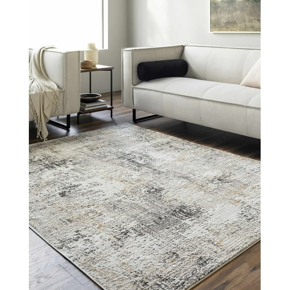 Hauteloom Zasha Living Room, Bedroom Area Rug - Southwestern - Tan, Ivory, Peach - 5'3" x 7'