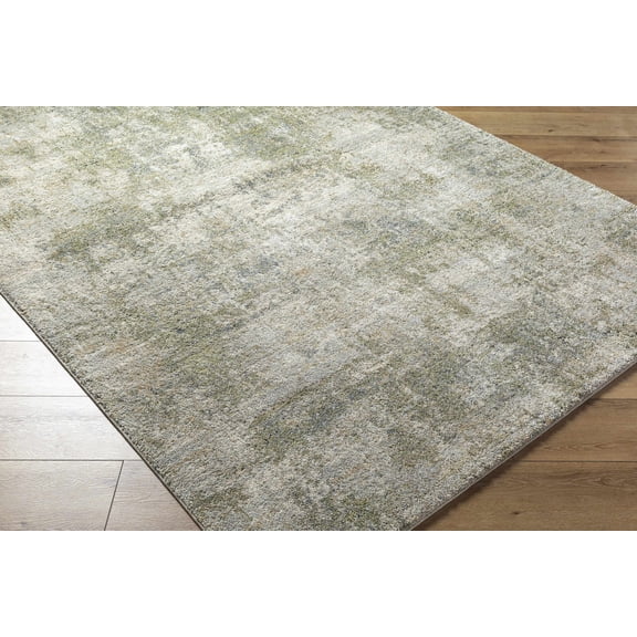 Hauteloom Zazie Hallway, Kitchen Runner Rug - Contemporary - High Pile - LightGray, LightBeige, LightOlive - 2'7" x 7'3"