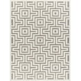 thumbnail image 1 of Hauteloom Zevi Living Room, Bedroom Patio Outdoor Area Rug - Contemporary - Gray, Off White - 5'3" x 7', 1 of 5