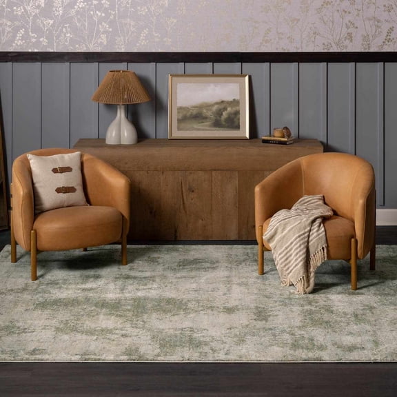 Distressed Fade Hauteloom Kijus Living Room, Bedroom Area Rug - Abstract Distressed ...
