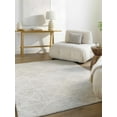 thumbnail image 1 of Hauteloom Zonta Wool Living Room, Bedroom Area Rug - Bohemian, Transitional - Light Silver, Silver Gray, Warm Gray - 2' x 3', 1 of 7