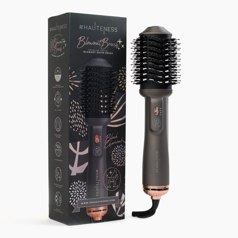 Hauteness 4inONE Blowout Brush Hair Dryer Purple - Walmart.com display picture 1