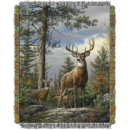 Hautman Brothers King Stag 48x60 Woven Tapestry Throw