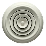 Havaco Quick Connect White Round Capital Crown Ceiling Diffuser with 8-7-6 in. Reducing Boot