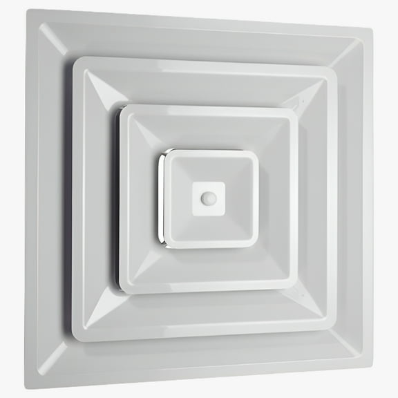 Havaco Technologies HT-2X2-SPL-12 Quick Connect 2 X 2 ft. White Plastic Supply Drop In with 12 in. Boot