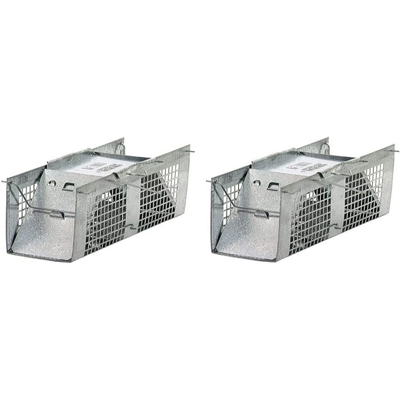 Havahart Live Animal Mouse Cage Trap - Two-Door, Mesh - Pack of 2