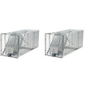 Havahart 1079 Live Animal Professional-Style One-Door Raccoon, Groundhog, Opossum, and Stray Cat Cage Trap .2 PACK