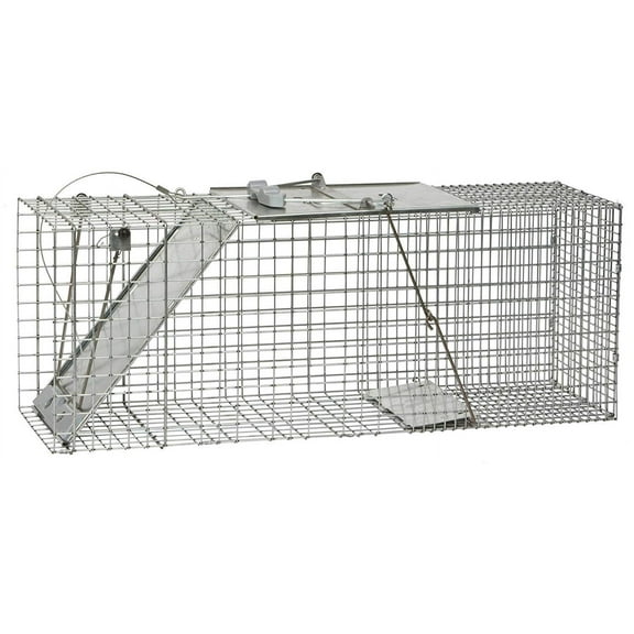 Havahart Easy Set Trap 1085 - One-Door Cage for Raccoons, Stray Cats, Opossums, Armadillos