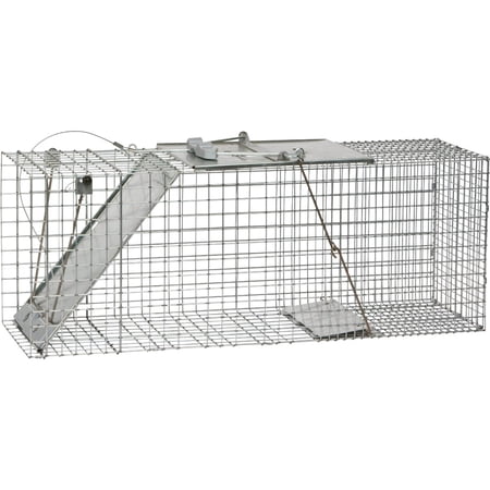 Havahart 1085 Large 1-Door Easy Set Humane Live Animal Trap for Armadillos, Cats, Groundhogs, Muskrats, Opossums, Raccoons, Skunks - Havahart Live Animal Cage Trap