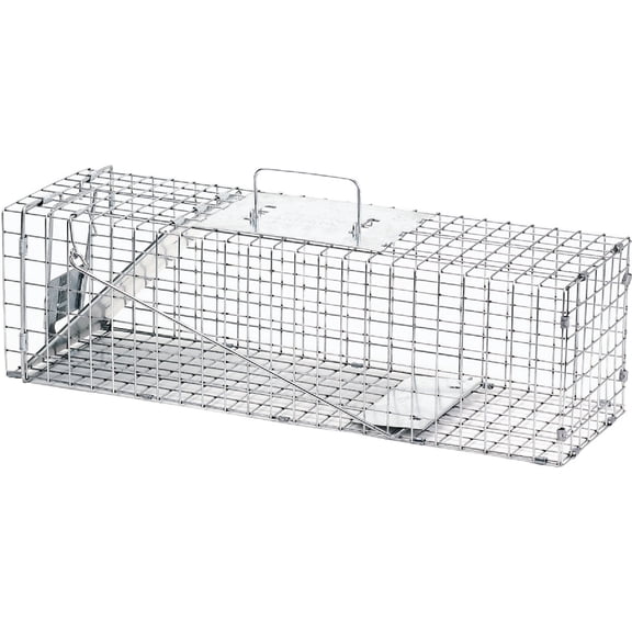 Havahart Medium 1-Door Humane Catch and Release Animal Trap for Rabbit, Skunk, Mink, and Squirrel - Professional Style Live Catch Trap - 1078SR - Humane Capture and Release