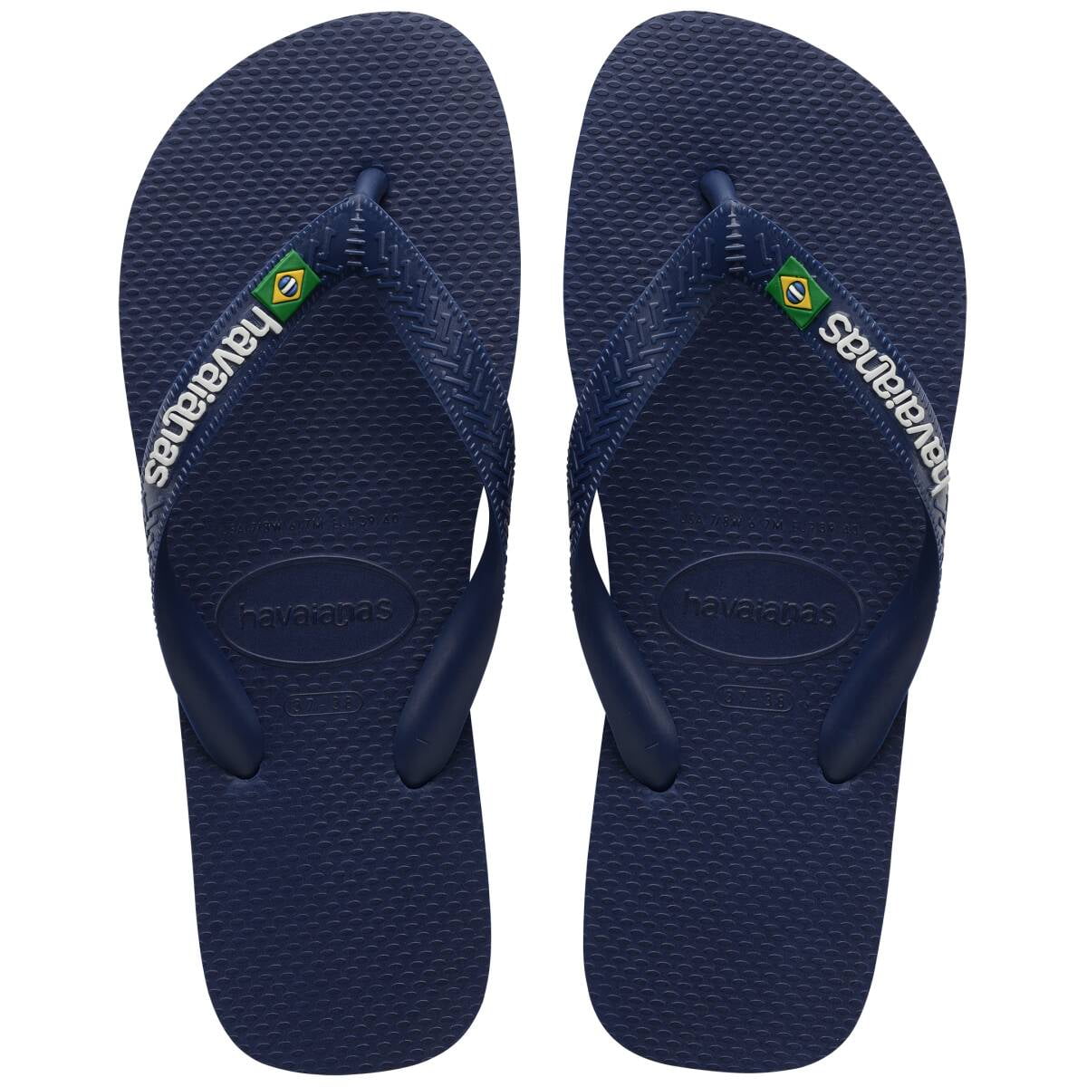 NEW Cacatoes Brazilia Navy Waterproof PVC Beach Slides Size 43/44 (US 9) Cacatoès® Rio De Janeiro Slides | Talbots main image 3