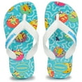 thumbnail image 1 of Havaianas Kids Minions Sandal Flip Flop- Blue and White  size 2, 1 of 5