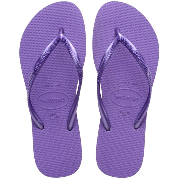 Havaianas Kids Slim Flip Flops - Kids' Summer Sandals for Boys & Girls - Dark Purple, 10C little kid