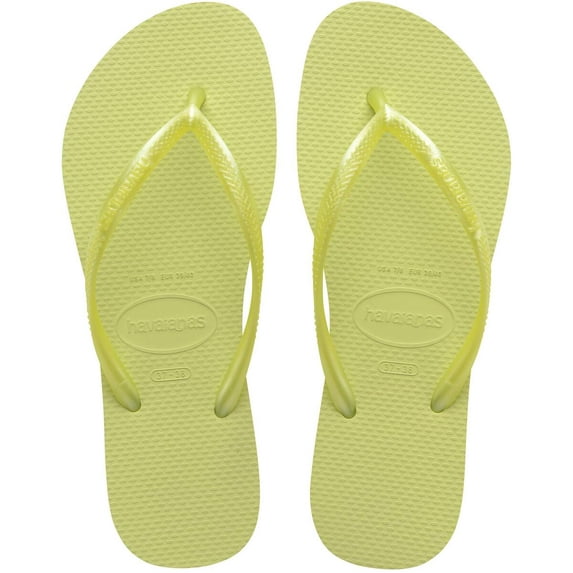 Havaianas Kids Slim Flip Flops - Kids' Summer Sandals for Boys & Girls - Matcha Green, 10C little kid