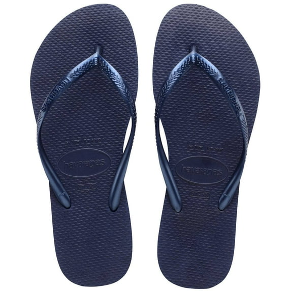 Havaianas Kids Slim Flip Flops - Kids' Summer Sandals for Boys & Girls - Navy Blue, 13C/1Y little kid