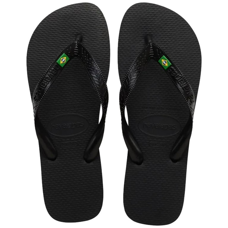 Havaianas Brazil Flip Flop Men's Summer Sandals Black,