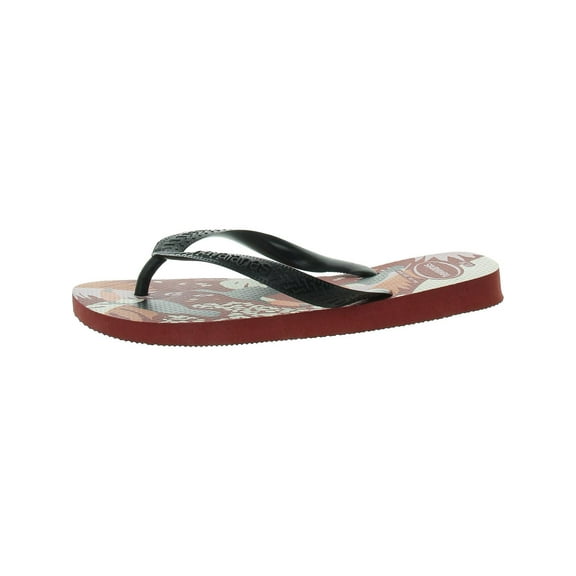 Havaianas Slim Womens Tropical Vibes Slip On Flip Flops Thong Sandals