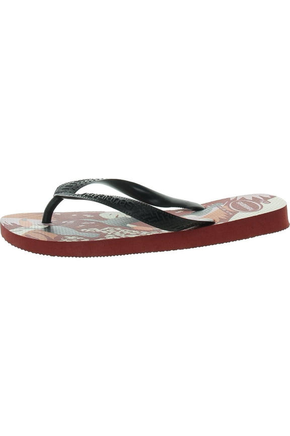 Slim Womens Tropical Vibes Slip On Flip Flops Thong Sandals