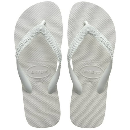 Havaianas Top Flip Flops for Women - Summer Style Sandals - White, 11/12