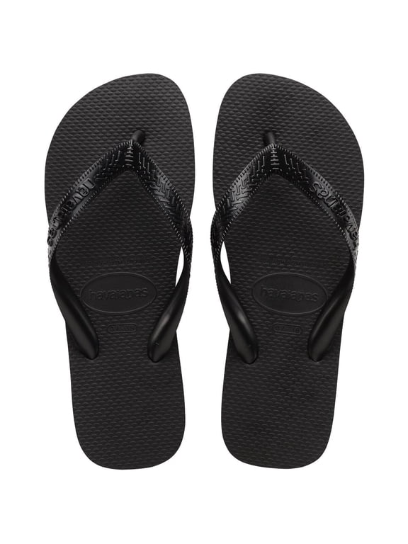 Top Flip Flops for Women - Summer Style Sandals - Black, 11/12