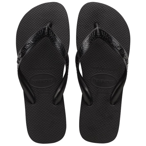 Havaianas Top Flip Flops for Women - Summer Style Sandals - Black, 11/12