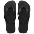 thumbnail image 1 of Havaianas Top Flip Flops for Women - Summer Style Sandals - Black, 6, 1 of 4