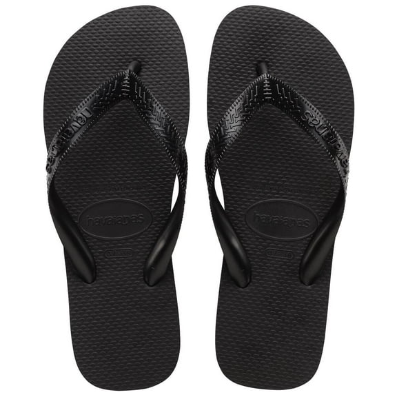 Havaianas Top Flip Flops for Women - Summer Style Sandals - Black, 6