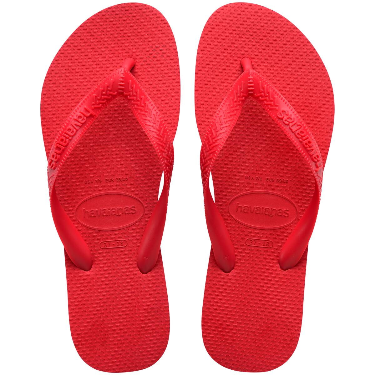Havaianas Top Flip Flops for Women - Summer Style Sandals - Ruby Red, 6