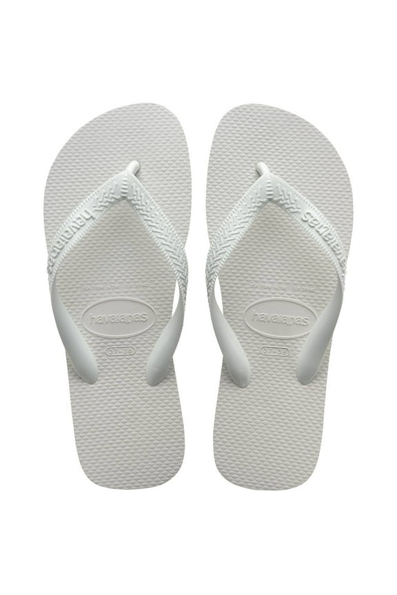 Top Flip Flops for Women - Summer Style Sandals - White, 7/8