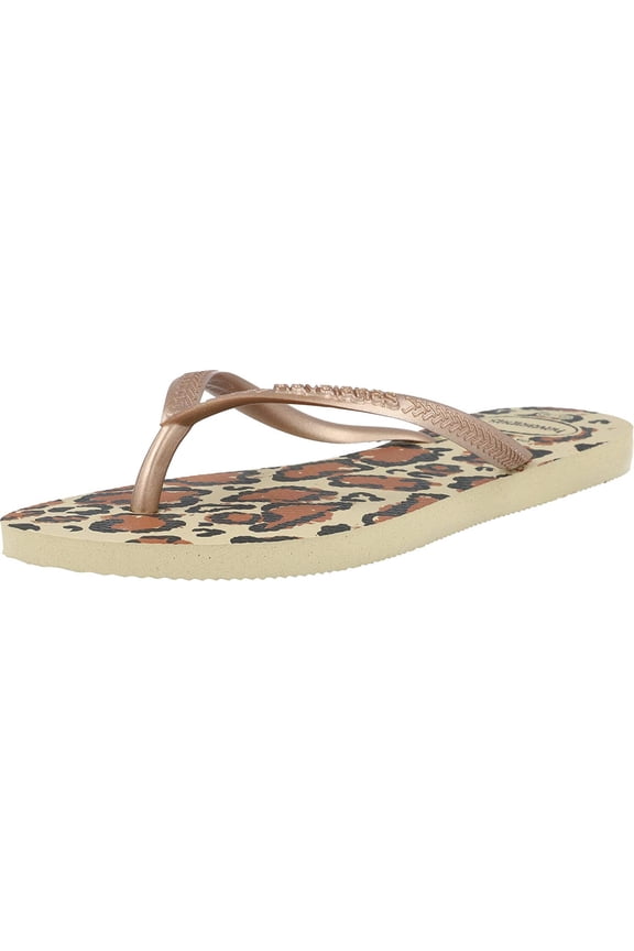 Women's Slim Animal Floral Flip Flop Sandal