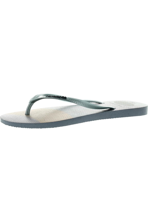 Women's Slim Palette Glow Flip Flop Sandals, Ashley Blue, Size 11/12