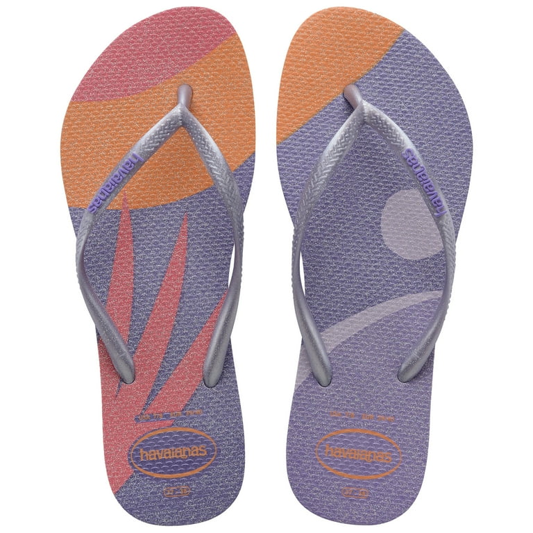 Havaianas Women's Slim Palette Glow Flip Flop Sandals, Quiet Lilac