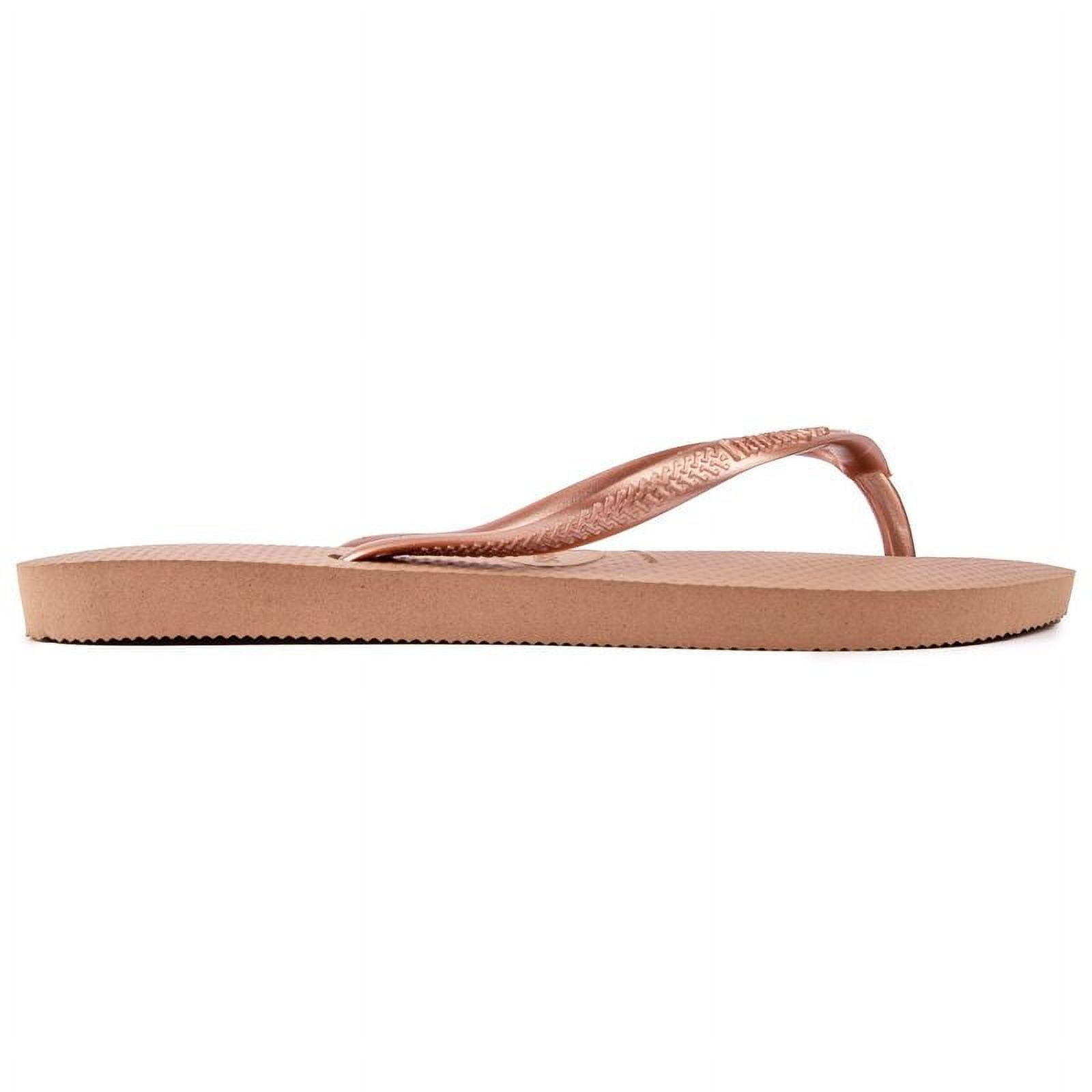 Havaianas Women's Slim Rose Gold Rubber Sandal - 8M - Walmart.com