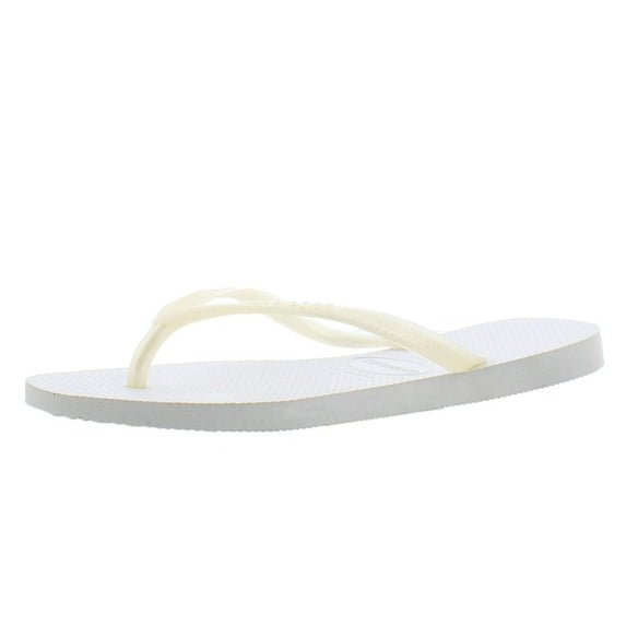 Havaianas Women's Slim White Rubber Sandal - 10M