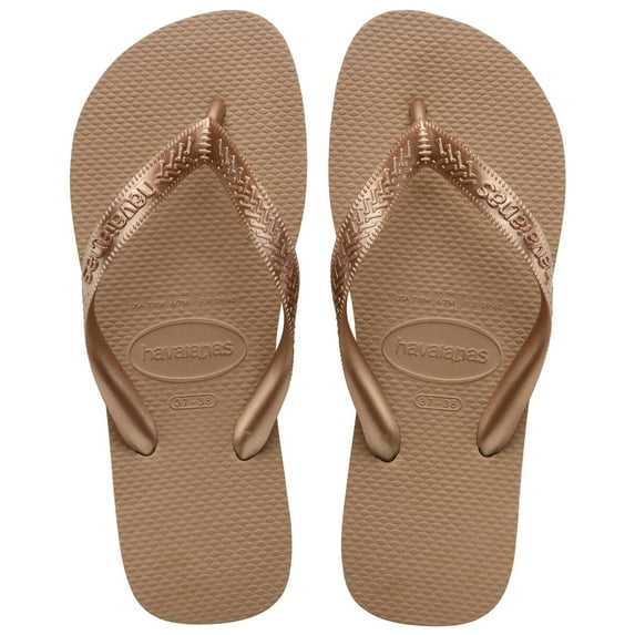 Havaianas Top Tiras Women's Flip Flop Sandals - Rose Gold, 9/10