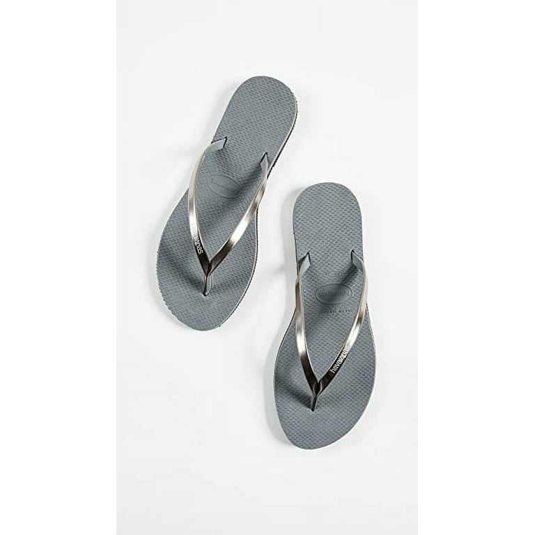 You Metallic Flip Flops