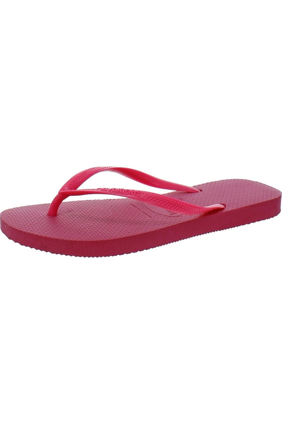 Womens Slim Slip On Signature Thong Sandals